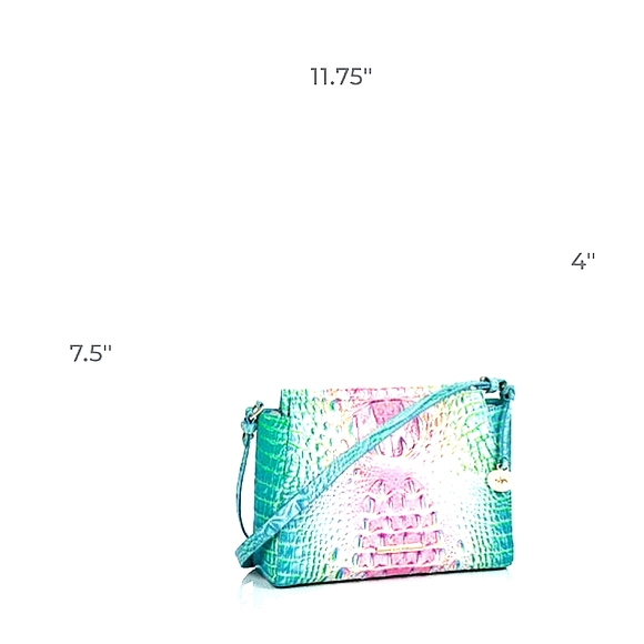 Brahmin cotton candy ombre Melbourne hillary crossbody NWT - Picture 10 of 15